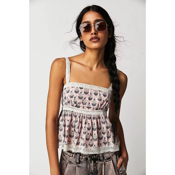 Free People Blossom Babydoll Tank Size M - Picture 1 of 9